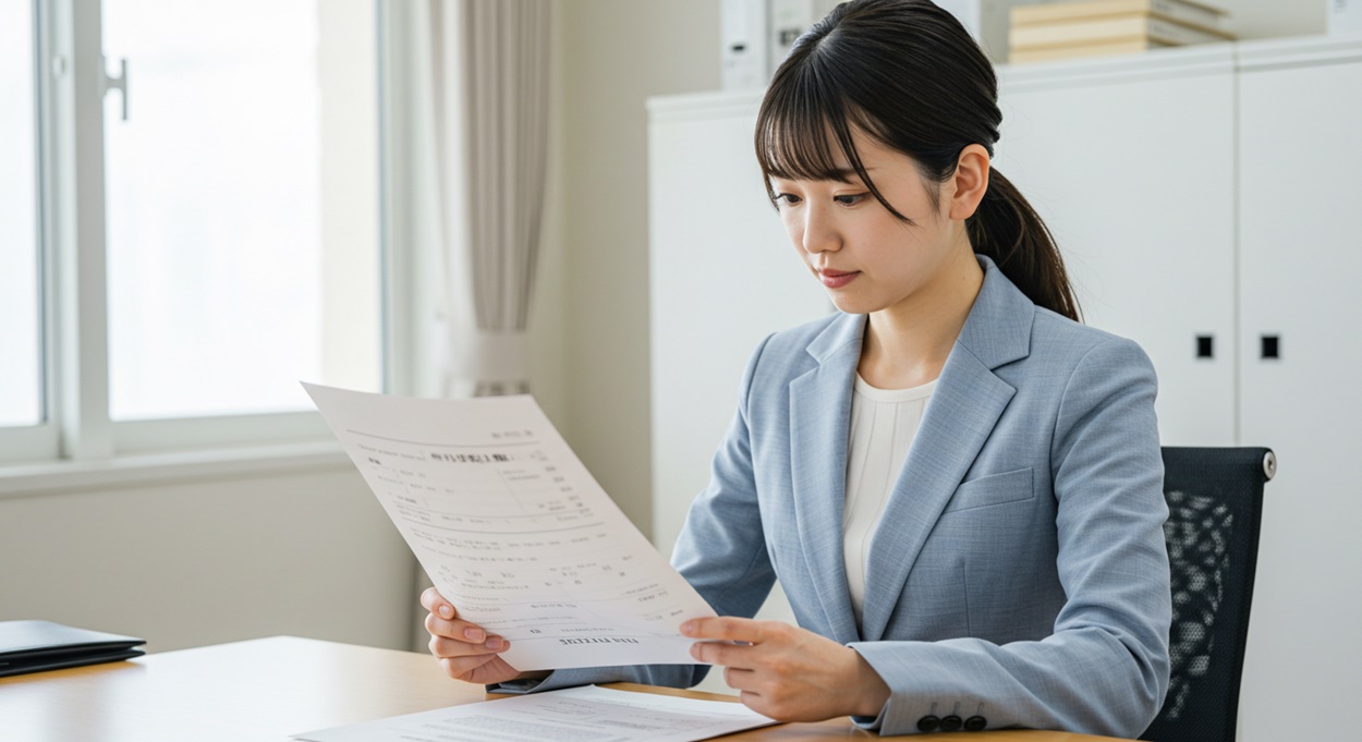 転職先を吟味する女性