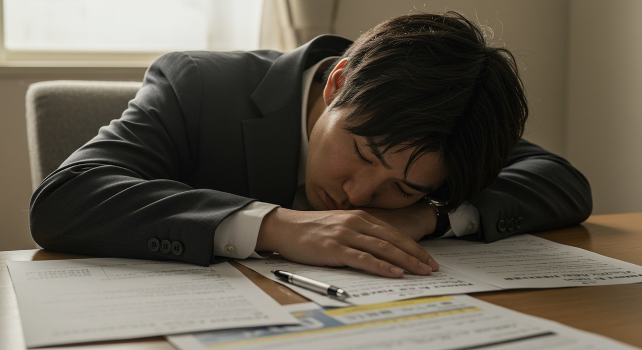 転職活動に疲れた20代男性