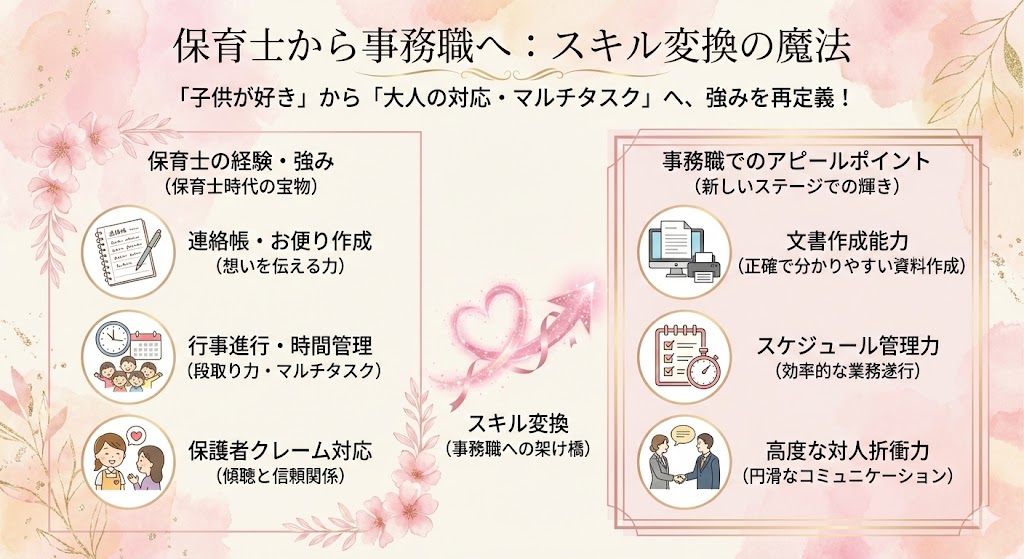 保育士から事務職へ