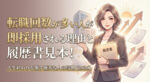 転職回数が多い人が即採用される理由と履歴書見本！のアイキャッチ画像