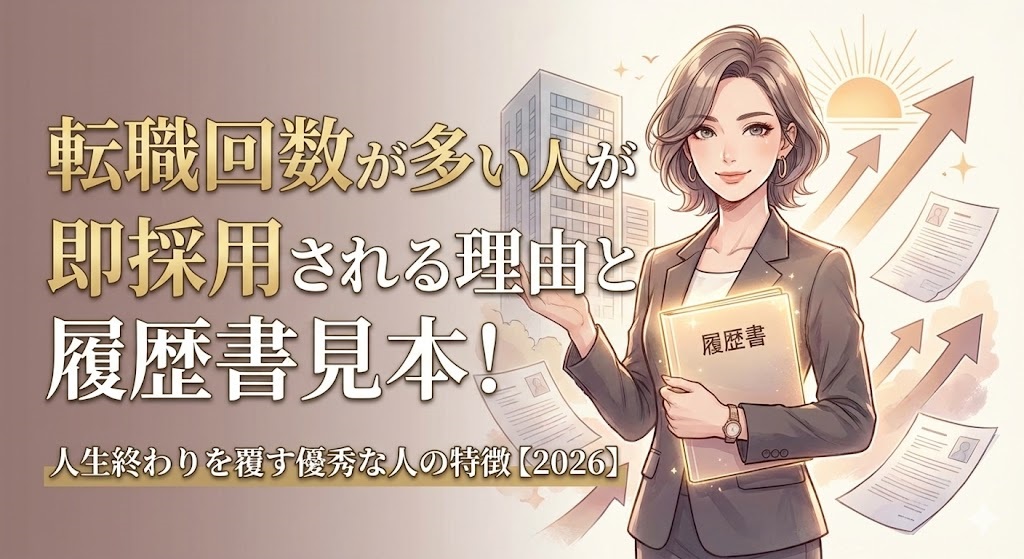 転職回数が多い人が即採用される理由と履歴書見本！のアイキャッチ画像