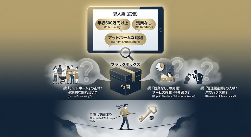 求人票の「好条件」に潜む罠のイメージ