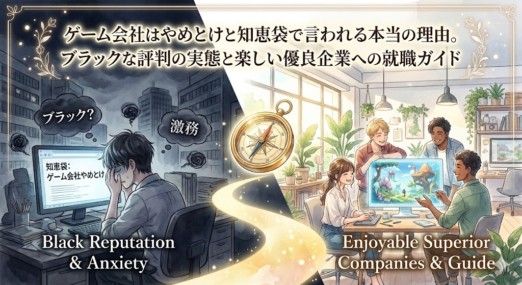 ゲーム会社はやめとけと知恵袋で言われる本当の理由のアイキャッチ画像