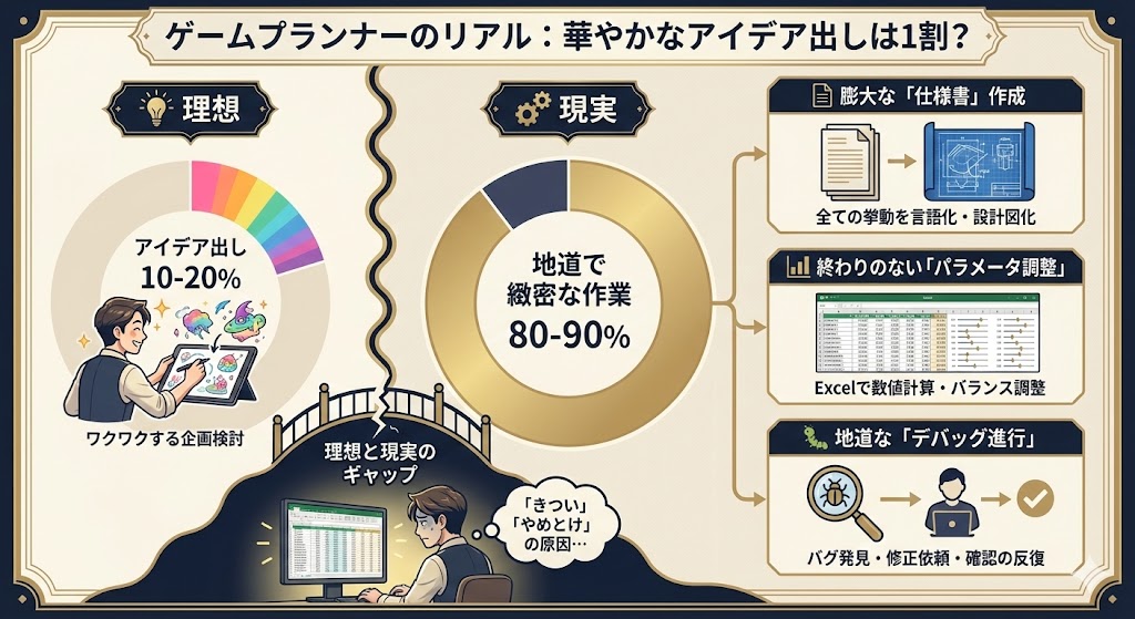 ゲームプランナーのリアル