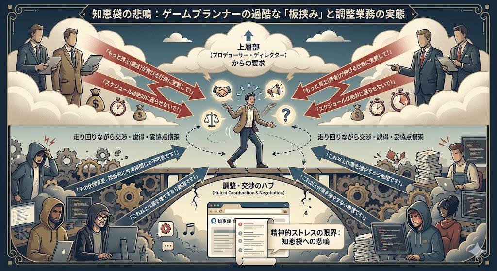 「ゲームプランナーはやめとけ」と言われる過酷な板挟みと調整業務の実態