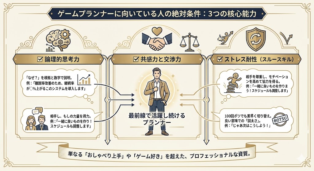 ゲームプランナーに「向いている人」の絶対条件