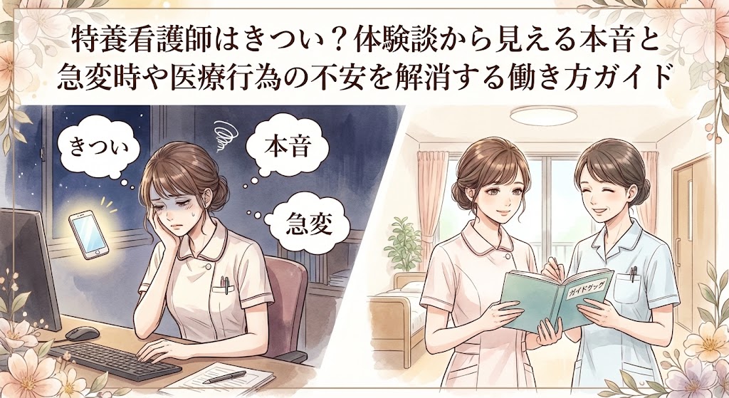 特養看護師はきつい？体験談から見える本音のイメージ